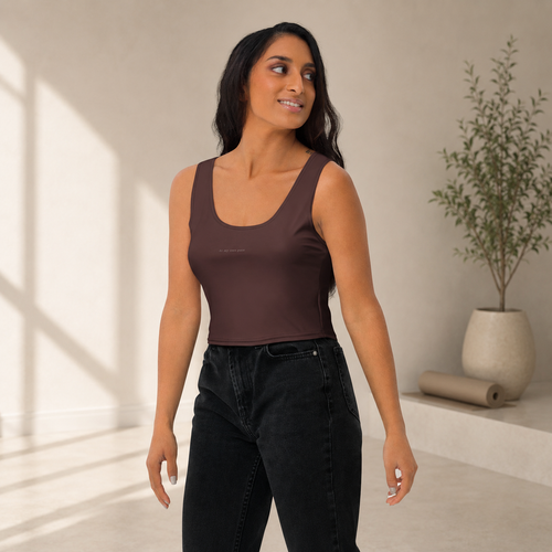 Wild One crop top design — bold illustration detail on smooth microfiber crop top, Wild Lines Collection by Atme