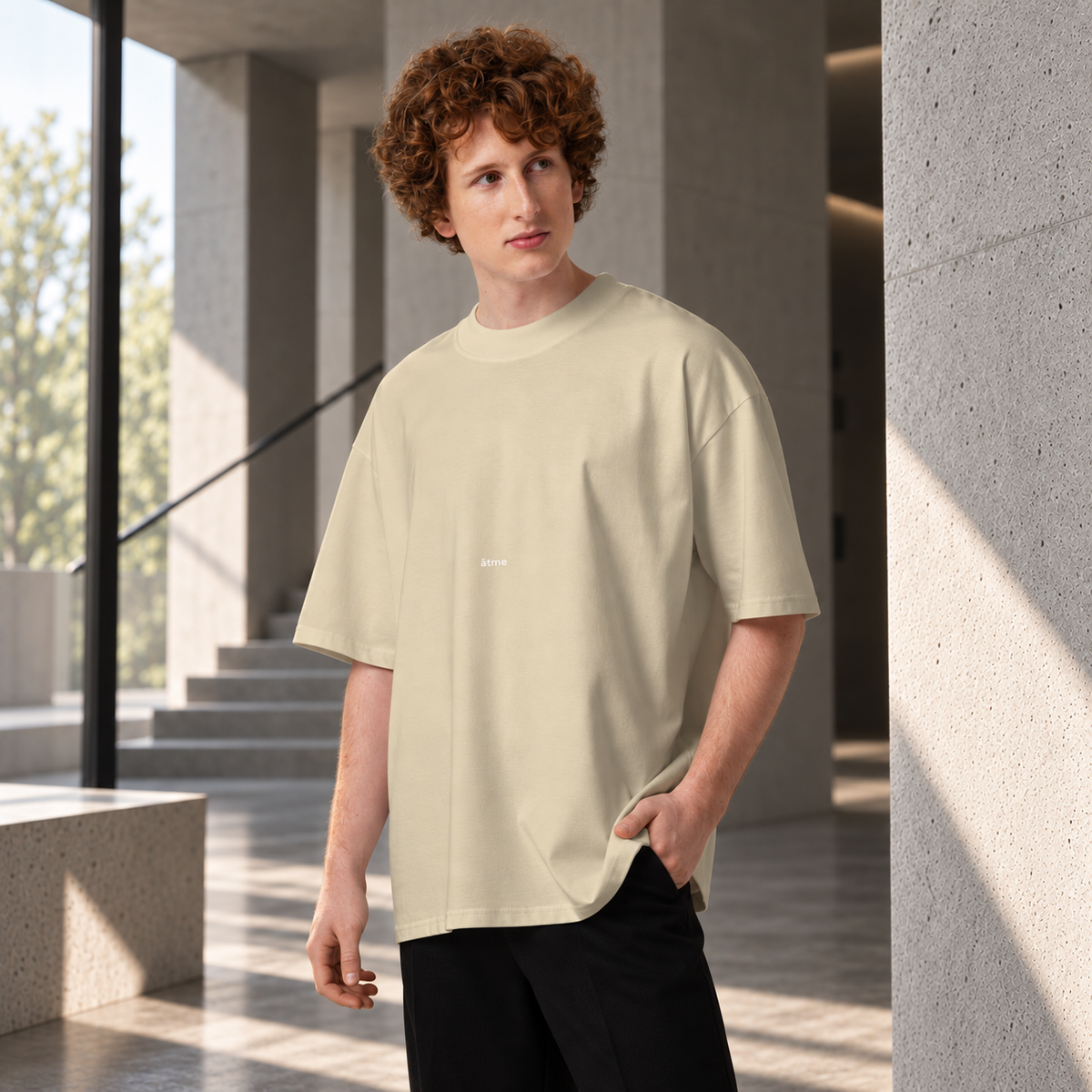 Quiet Lives - Organic oversized t-shirt for men