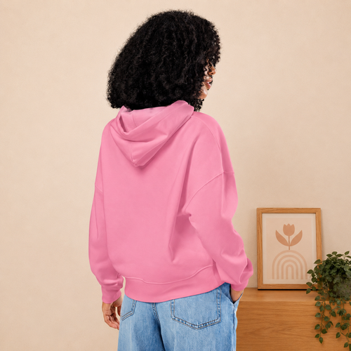 Women’s organic hoodie front view — clean minimal style, ĀTME Original by Atme