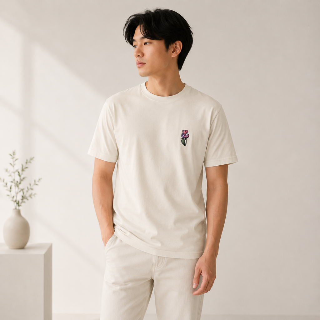 Botanical illustration tee — Wild One growing at my own pace, Wild Lines by Atme