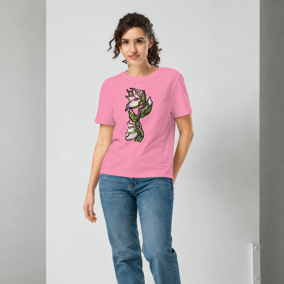 Lily Women’s organic ribbed neck t-shirt