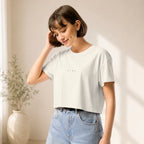 Hand-drawn Wild Poppy on women's crop top — Wild Lines, Atme
