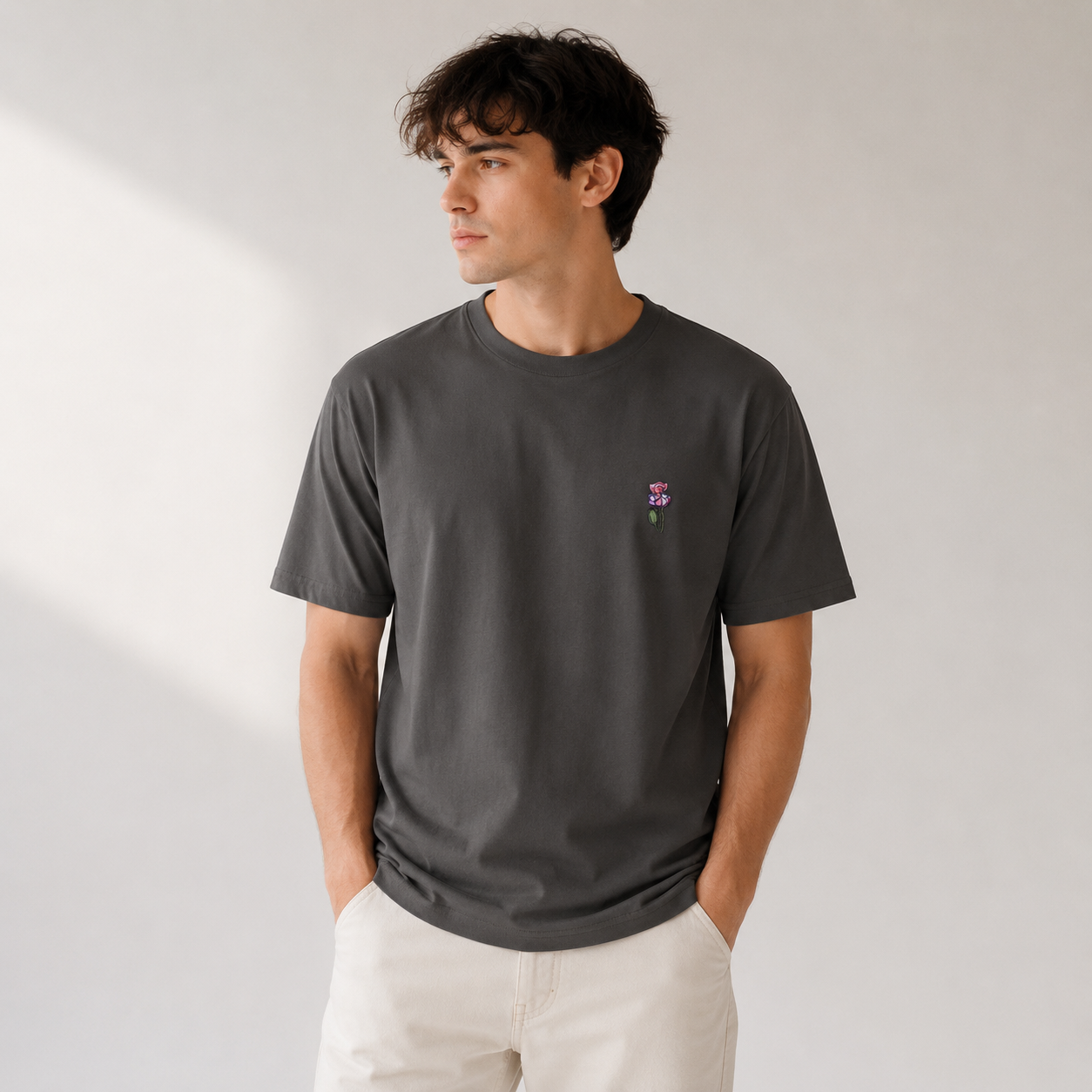 Wild One organic t-shirt — growing at my own pace, Wild Lines by Atme