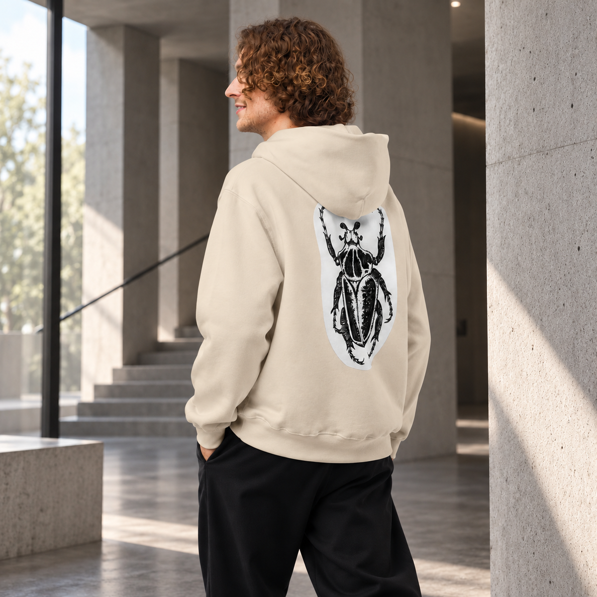 Oversized Heavyweight Hoodie for Men - In praise of small lives