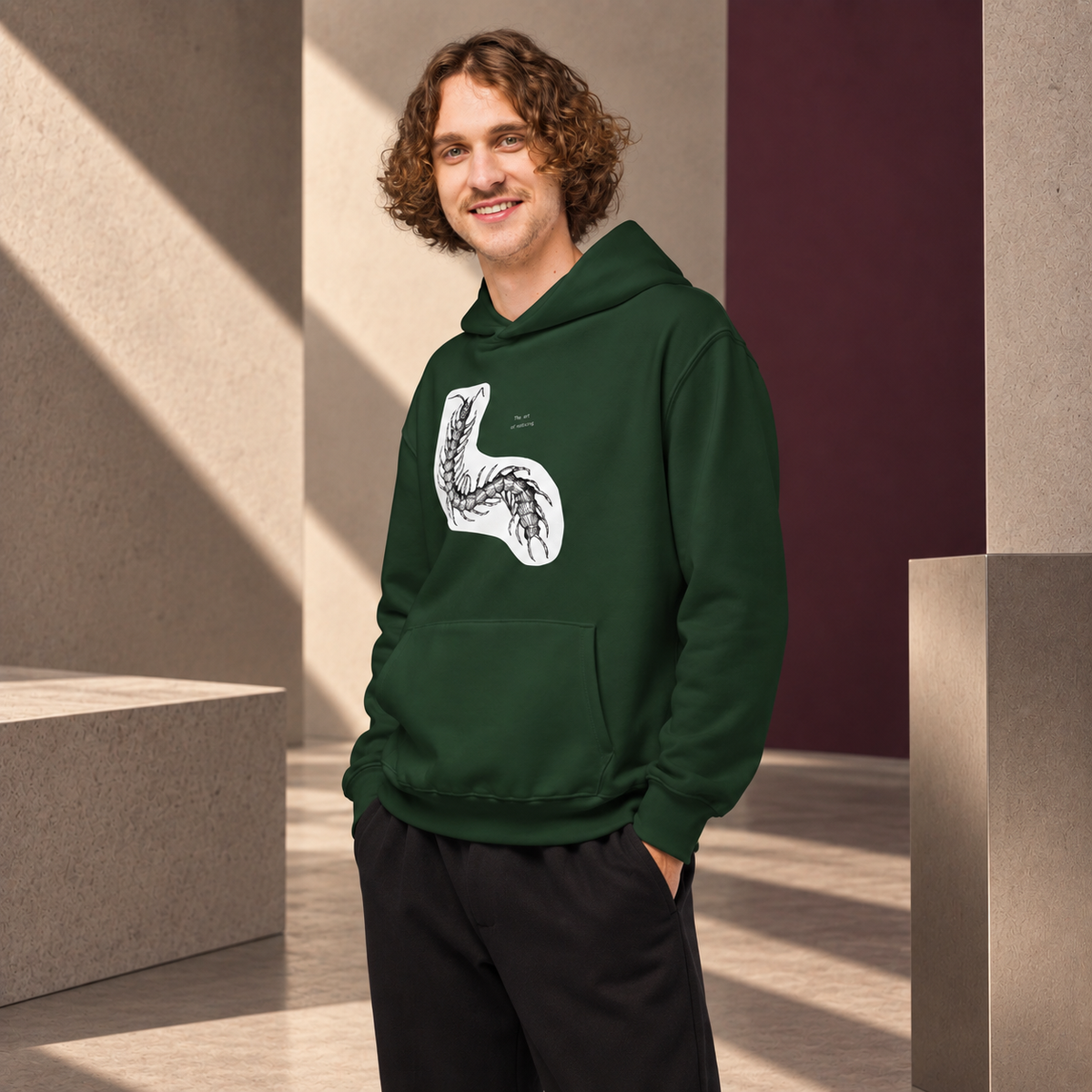 Stonozka - Oversized heavyweight hoodie for Men