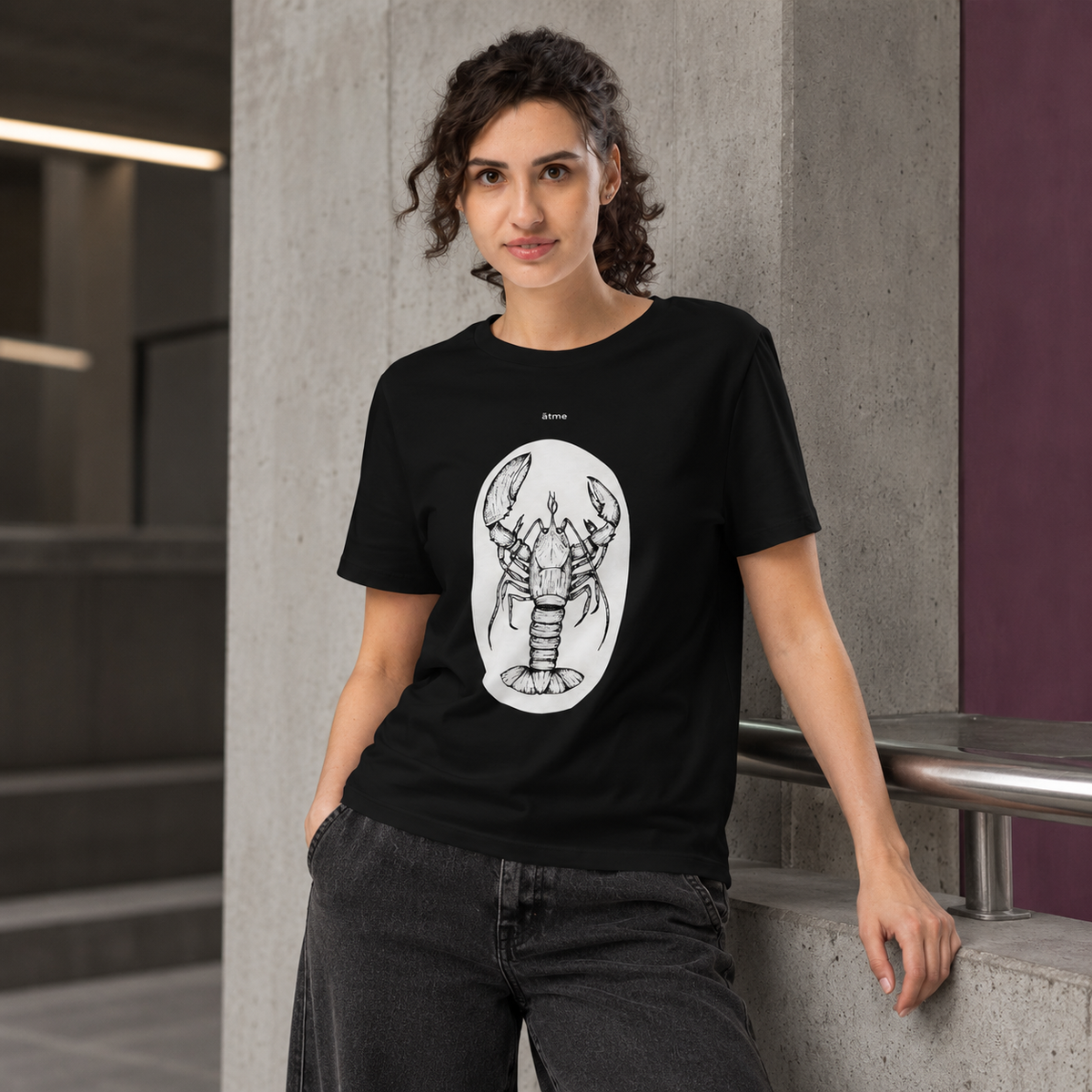 Women’s organic ribbed neck t-shirt Humr