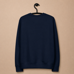 ĀTME sweatshirt close-up — herringbone neck tape, quality organic fabric, ĀTME Original by Atme