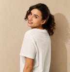Women's organic t-shirt — Wild Poppy illustration, independent art brand Atme