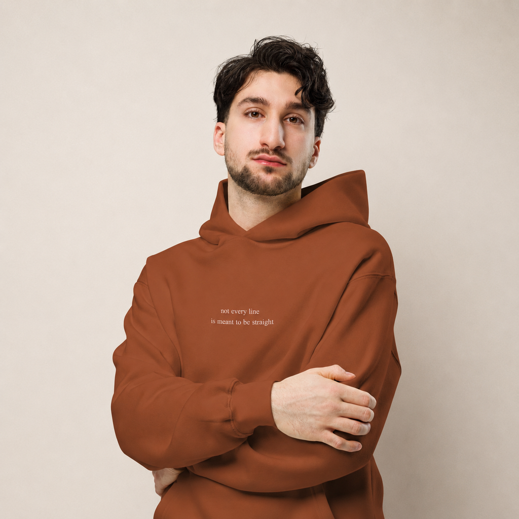 Lily Unisex Hoodie - Not Every Line Is Meant To Be Straight