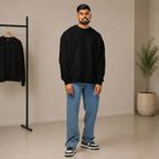 ĀTME organic men’s sweatshirt — worn natural style, ĀTME Original by Atme