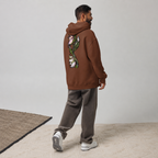 Unisex hoodie with lily botanical illustration — original art by Atme