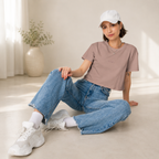 Original hand-drawn Wild Poppy design on crop top — Atme