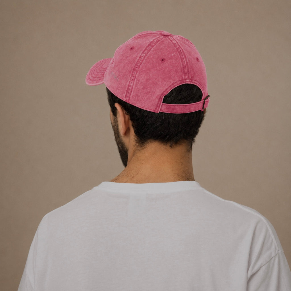 Wild Lines embroidered twill cap — original botanical art, Wild Lines by Atme
