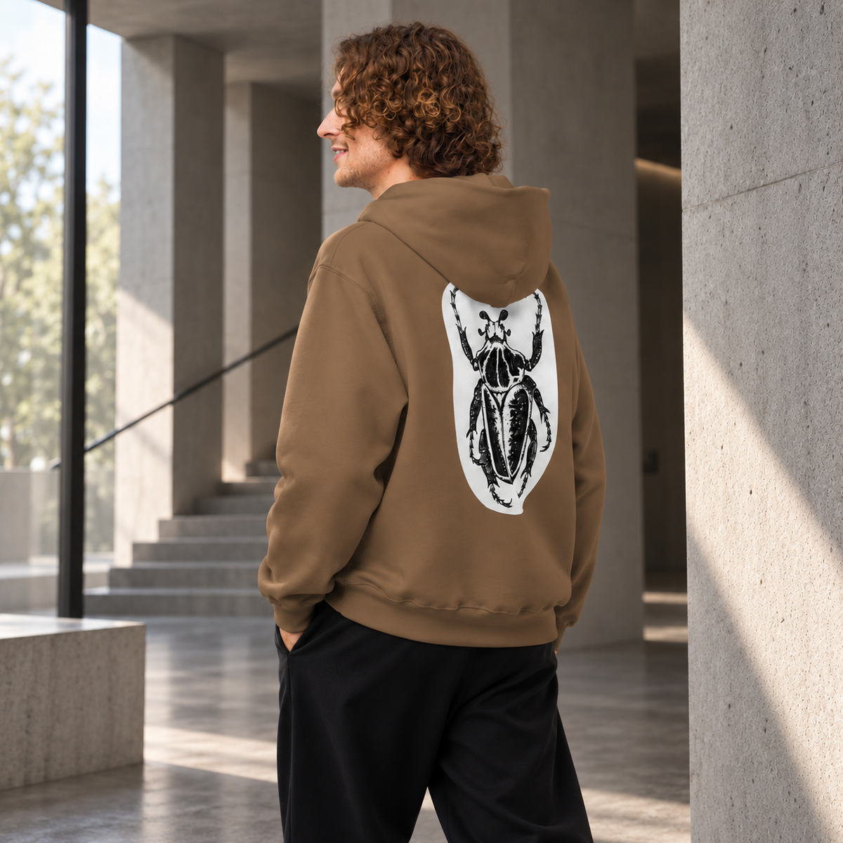 Oversized Heavyweight Hoodie for Men - In praise of small lives