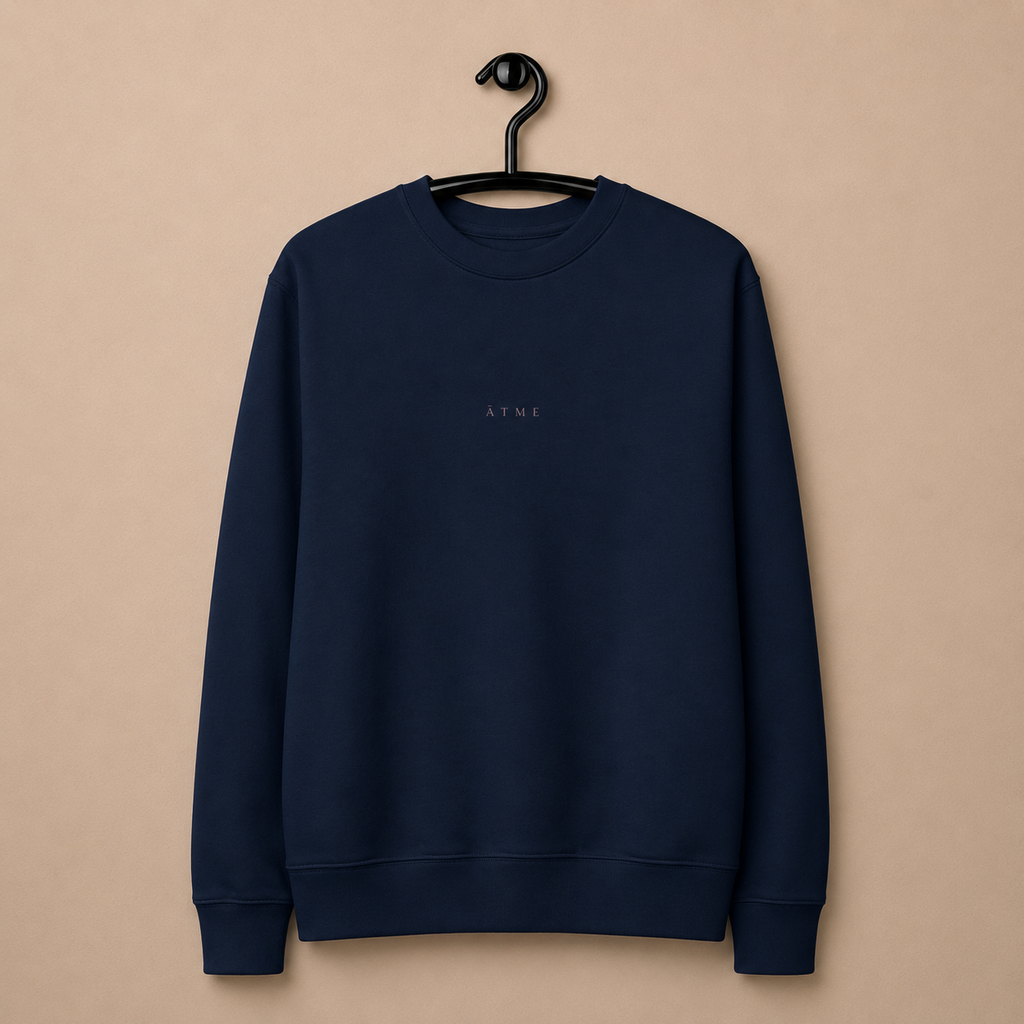 Women’s organic crewneck — heavyweight cotton, minimal design, ĀTME Original by Atme