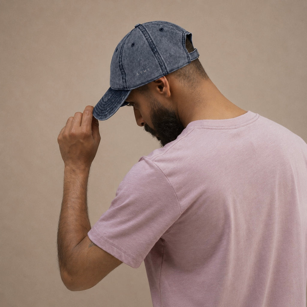 Embroidered botanical cap — Wild Lines Growing At My Own Pace, Atme