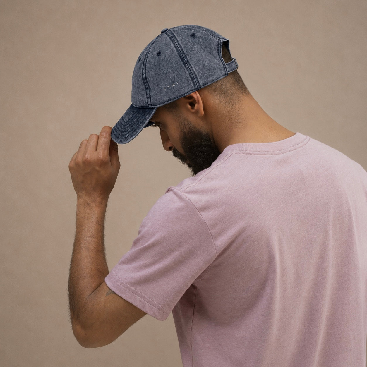 Embroidered botanical cap — Wild Lines Growing At My Own Pace, Atme