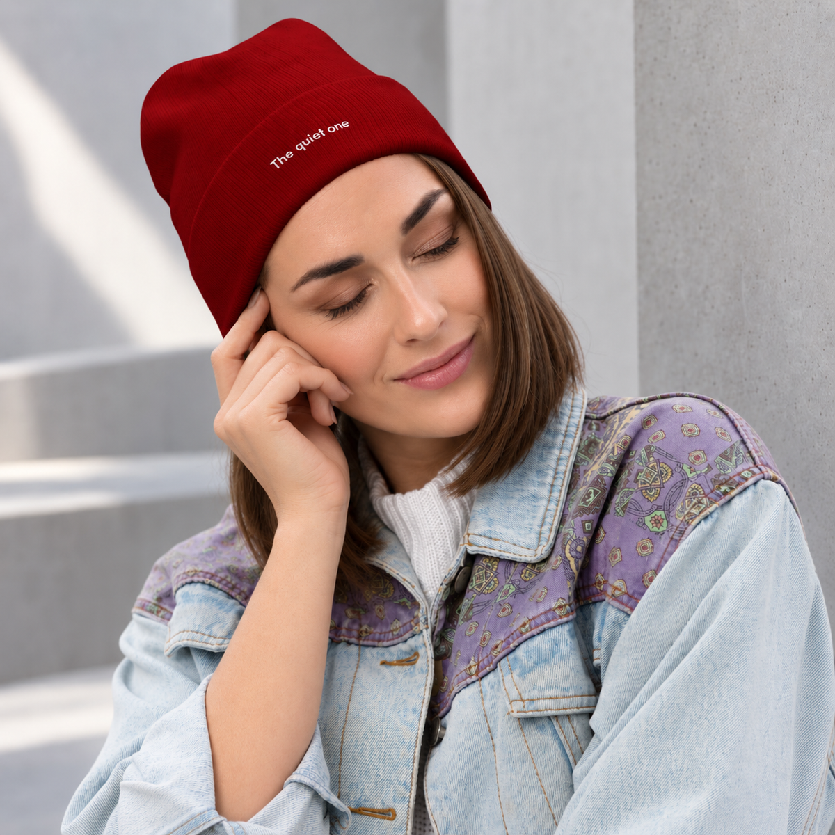 Embroidered Beanie