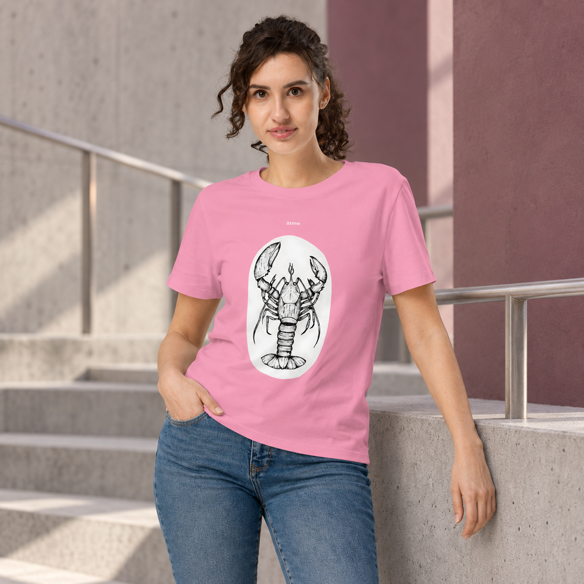 Women’s organic ribbed neck t-shirt Humr