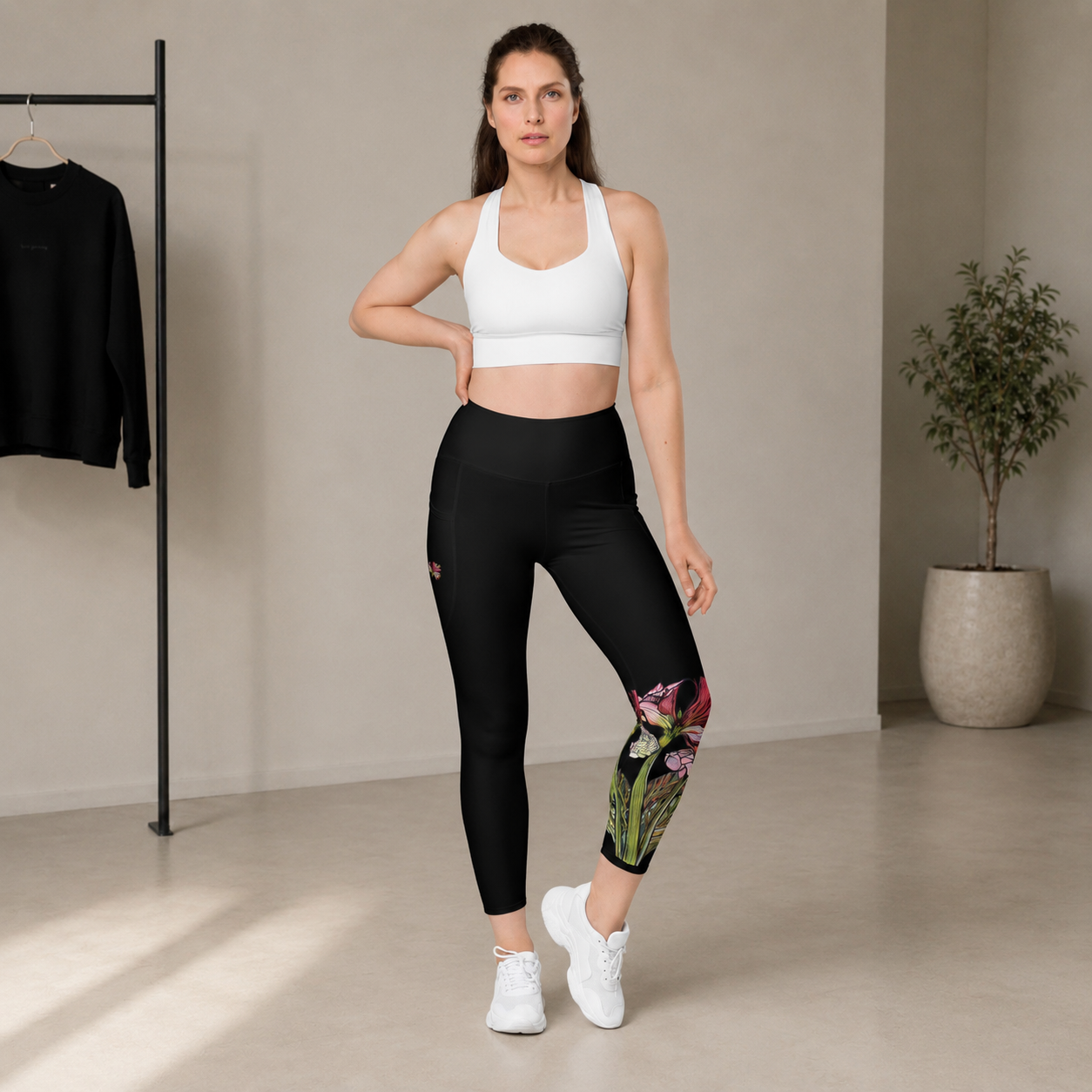 Amarylis Leggings with pockets in black