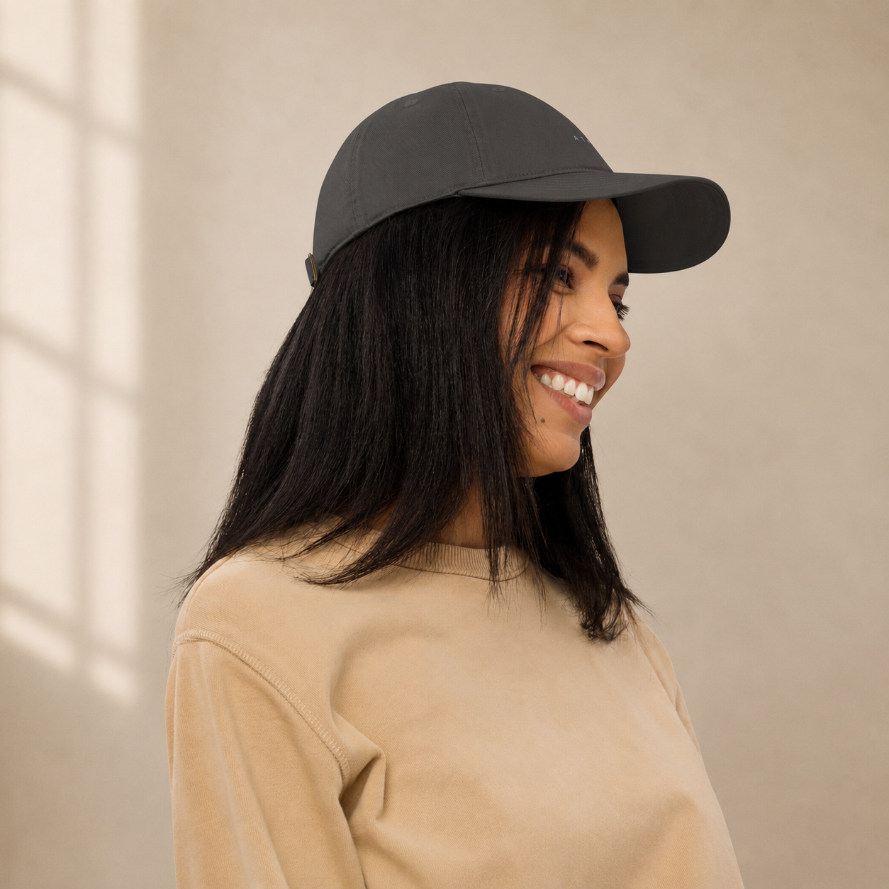 Minimal organic dad hat — clean design, ĀTME Original by Atme