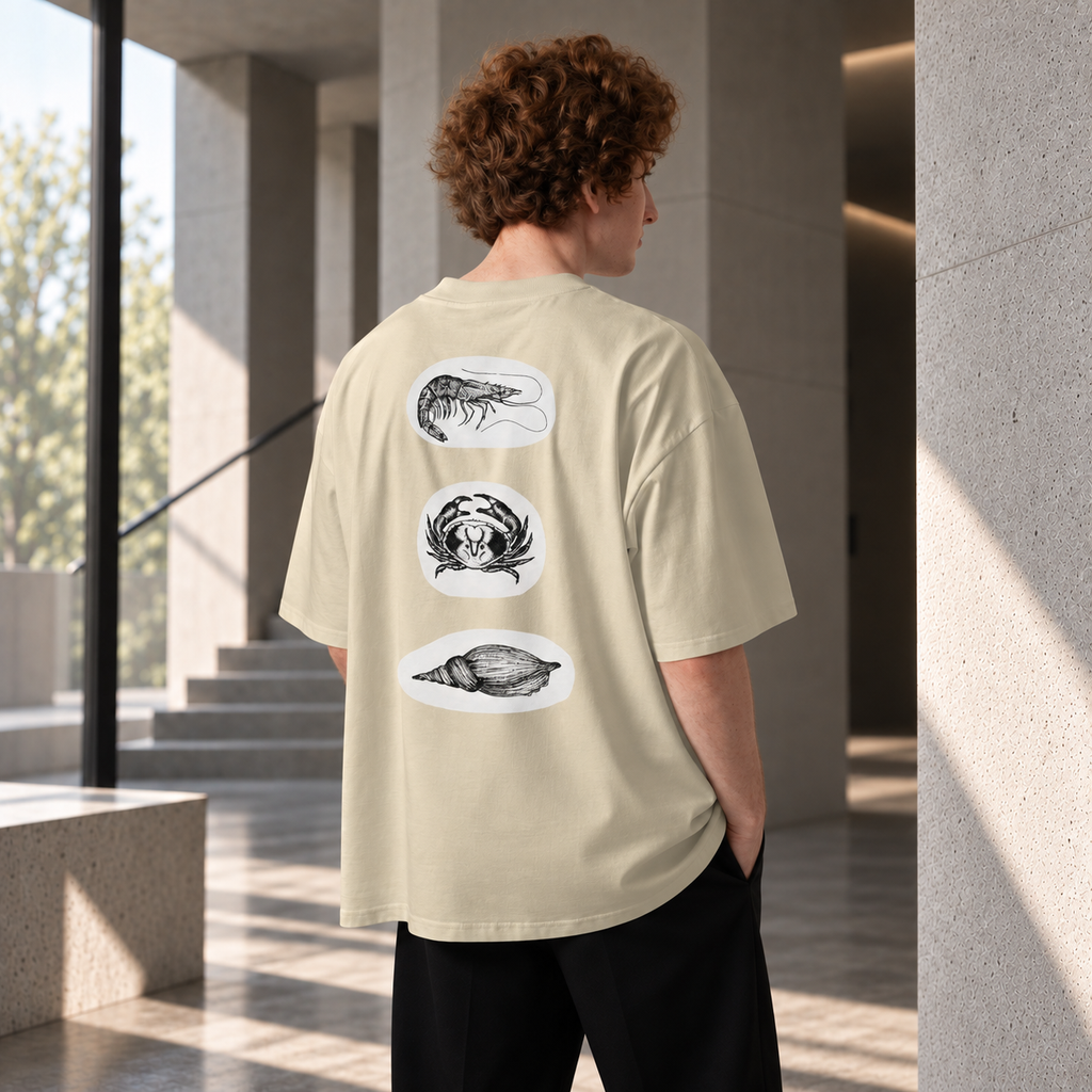 Quiet Lives - Organic oversized t-shirt for men