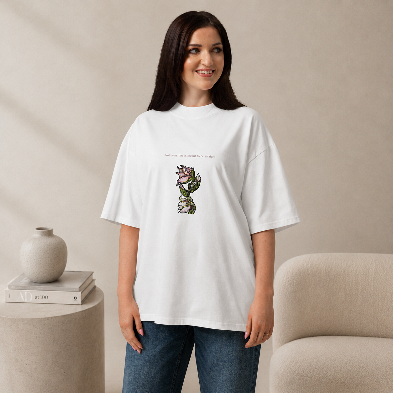 Lily Unisex Organic Oversized T-shirt