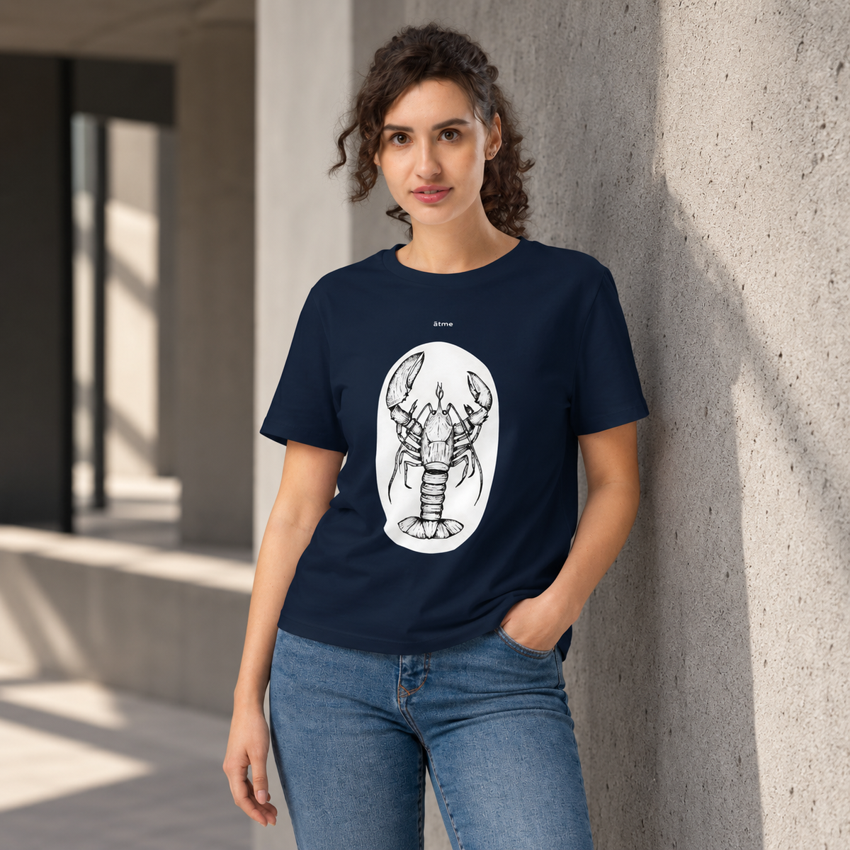 Women’s organic ribbed neck t-shirt Humr