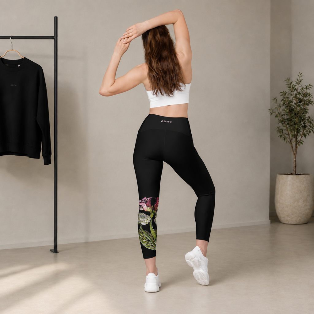 Amarylis Leggings with pockets in black