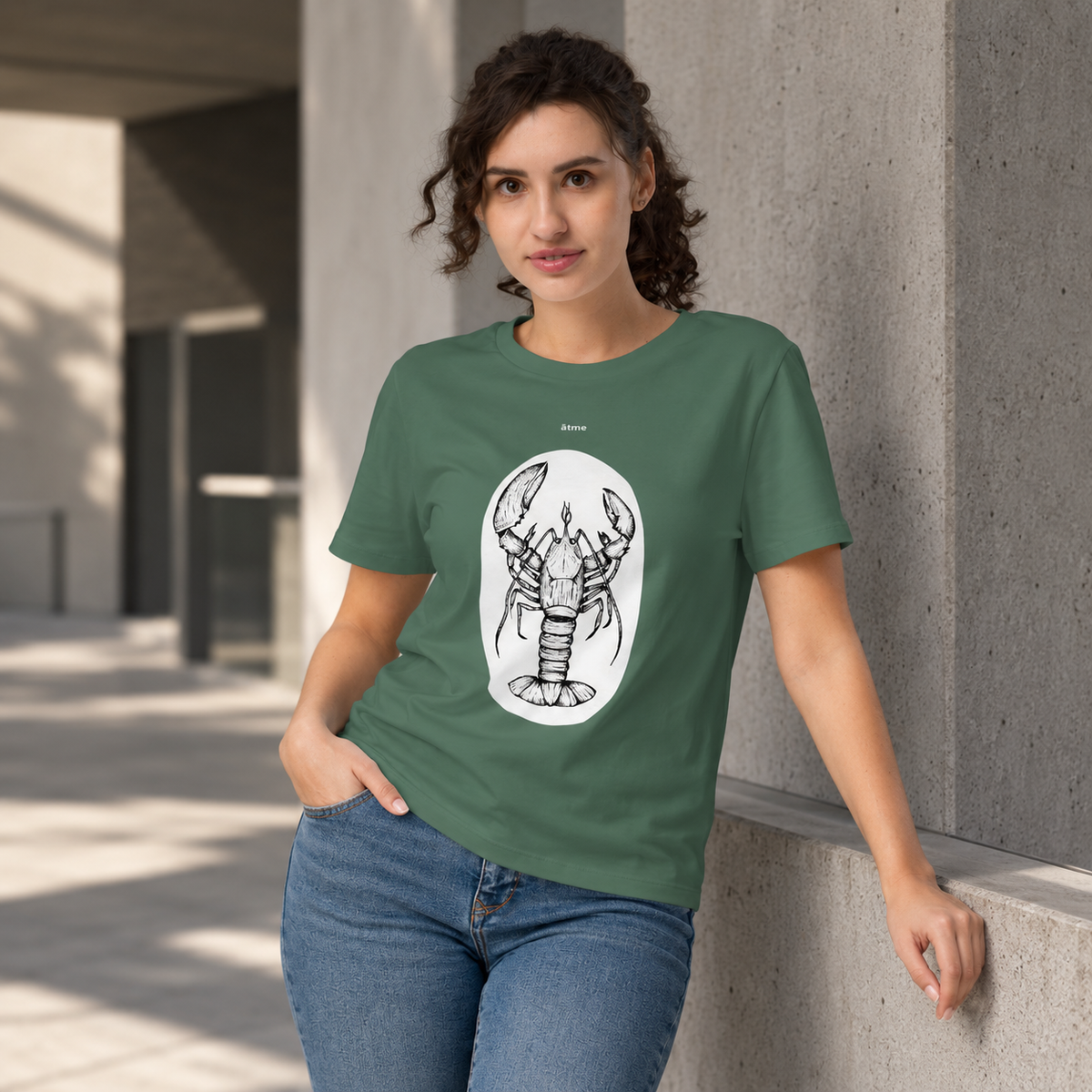 Women’s organic ribbed neck t-shirt Humr