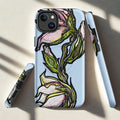MagSafe iPhone case with hand-drawn lily illustration — Wild Lines collection by Atme