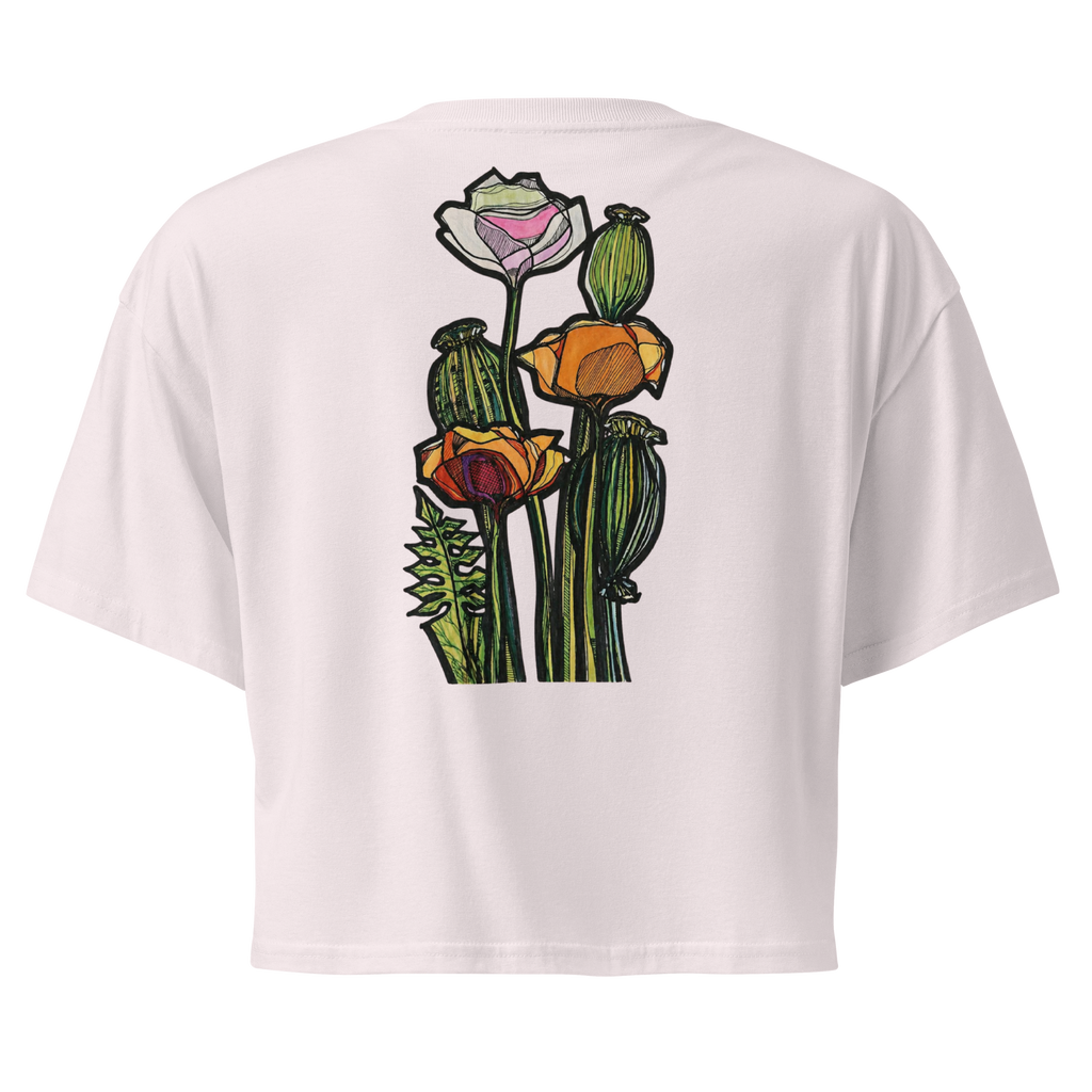 Wild Poppy Crop Top - Growing At My Own Pace