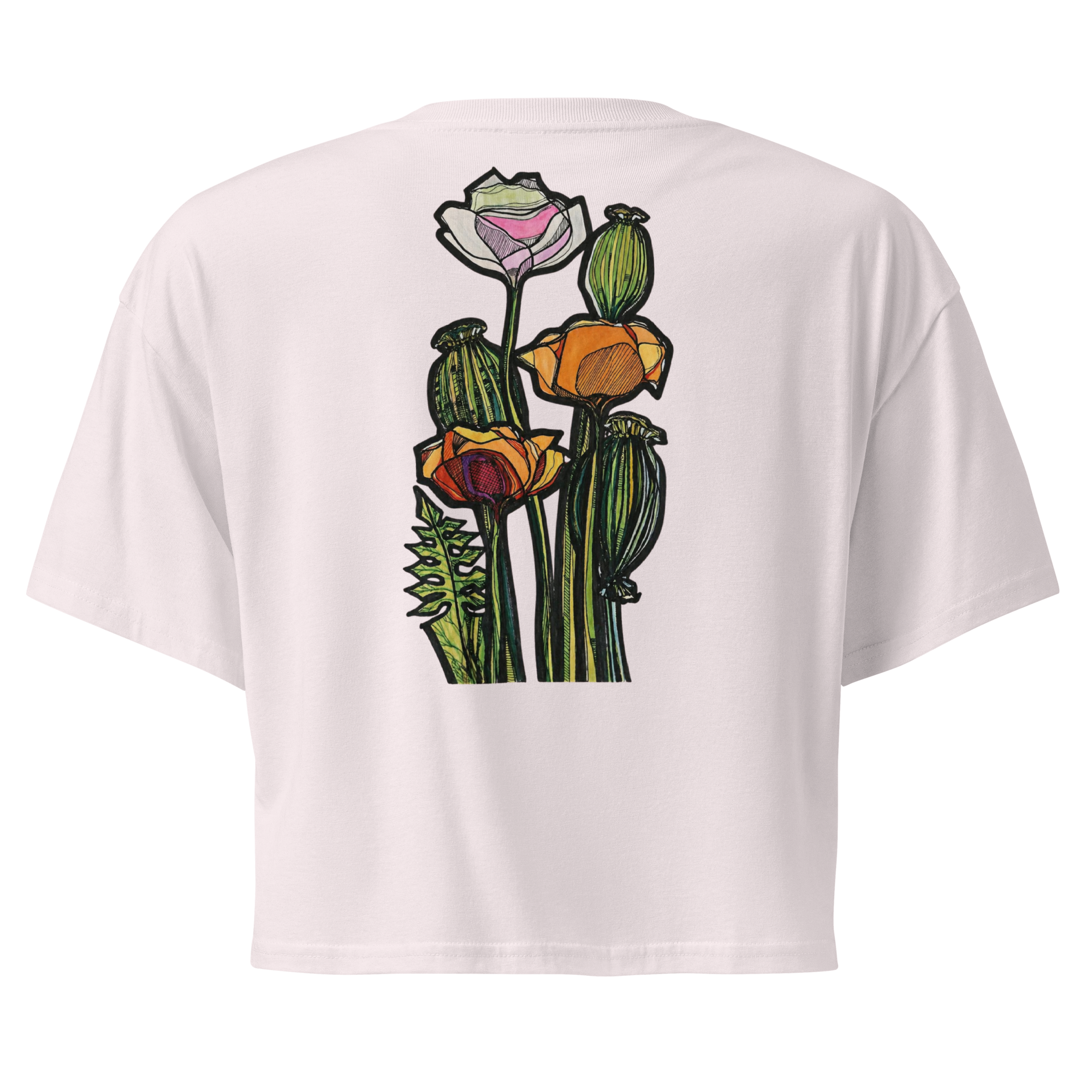 Wild Poppy Crop Top - Growing At My Own Pace