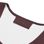 Wild One crop top fabric detail — four-way stretch microfiber construction close-up, Wild Lines Collection by Atme