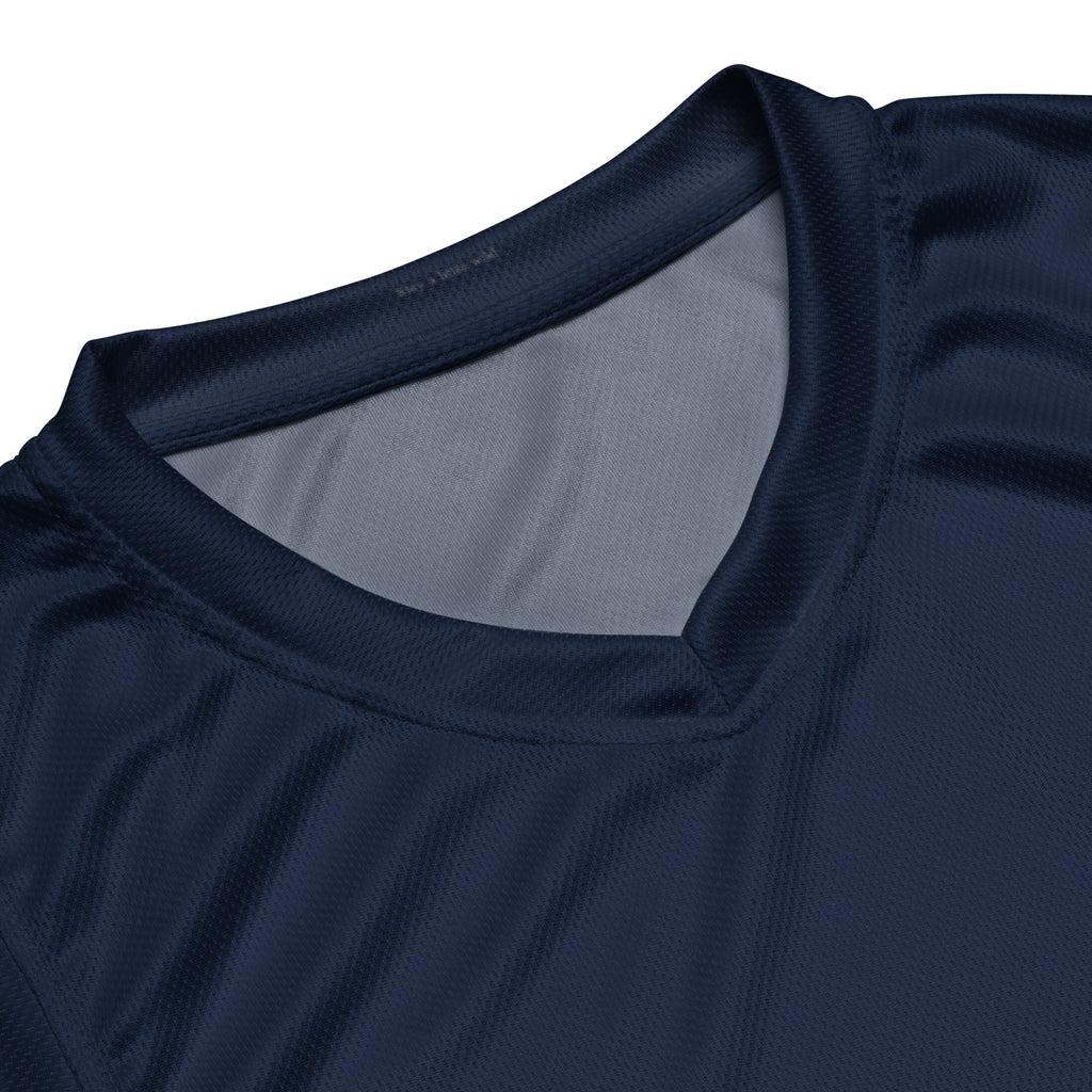 Wild One basketball jersey fabric detail — moisture-wicking recycled polyester close-up, Wild Lines Collection by Atme