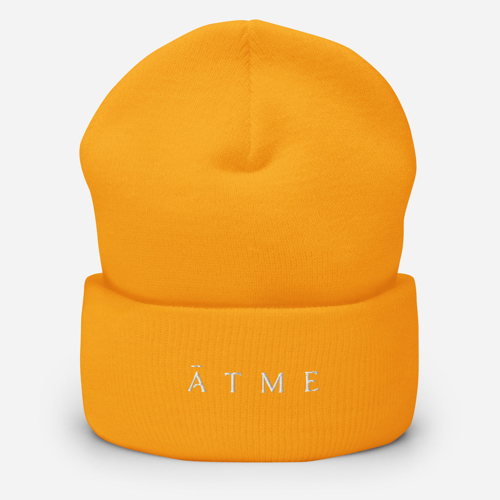 ĀTME cuffed beanie back view — clean finish, ĀTME Original by Atme