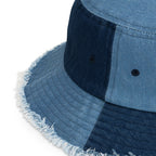ĀTME unisex bucket hat — denim fabric close-up, ĀTME Original by Atme