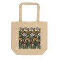 Hand-drawn Wild Poppy organic tote bag — original botanical design, Wild Lines by Atme