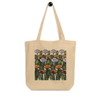 Wild Poppy tote bag front view — illustrated art bag by Atme