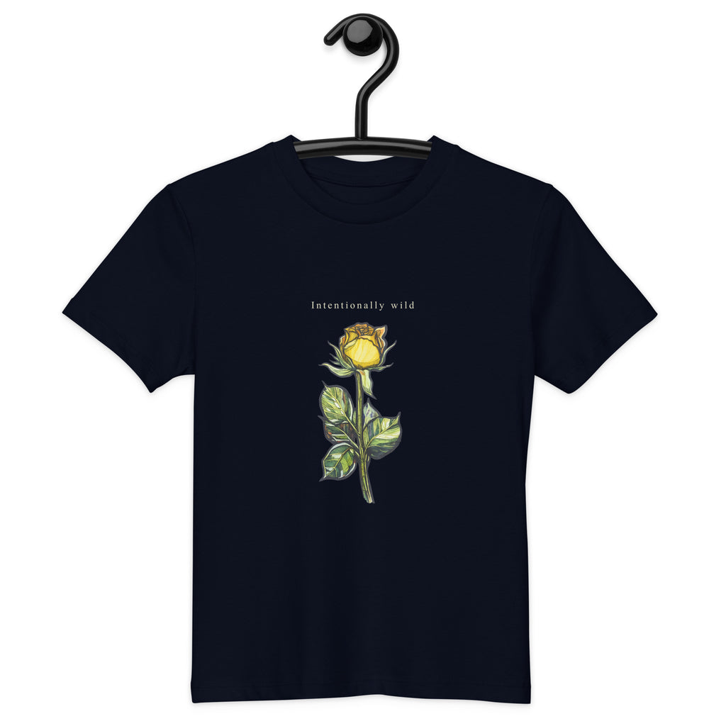 Kids' t-shirt featuring original rose artwork — Atme independent art brand