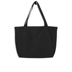 Wild Poppy art large tote — hand-drawn botanical print on organic cotton, Atme