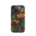 Original hand-drawn Wild Poppy design on MagSafe iPhone case — Atme Wild Lines