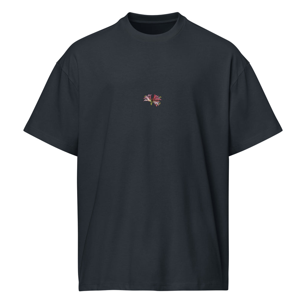 Botanical illustration box tee — Amaryllis stay a little wild, Wild Lines by Atme