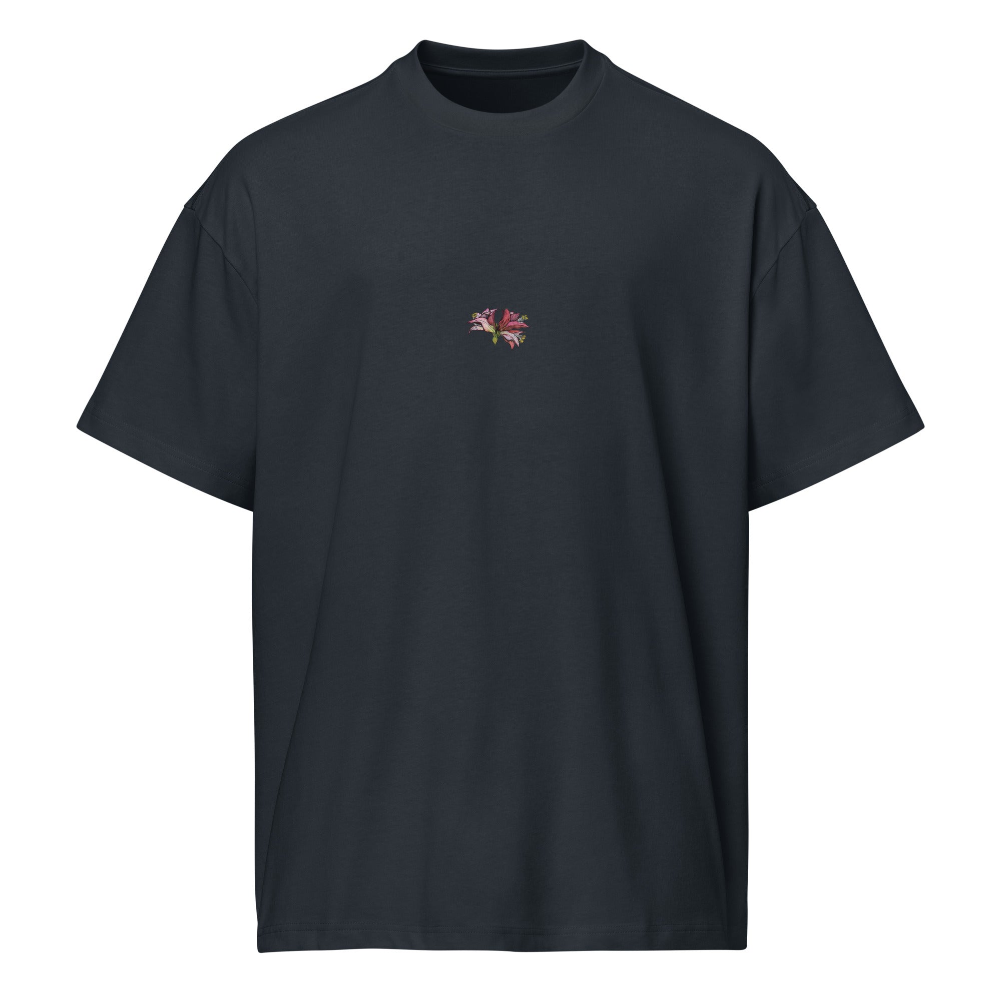Botanical illustration box tee — Amaryllis stay a little wild, Wild Lines by Atme