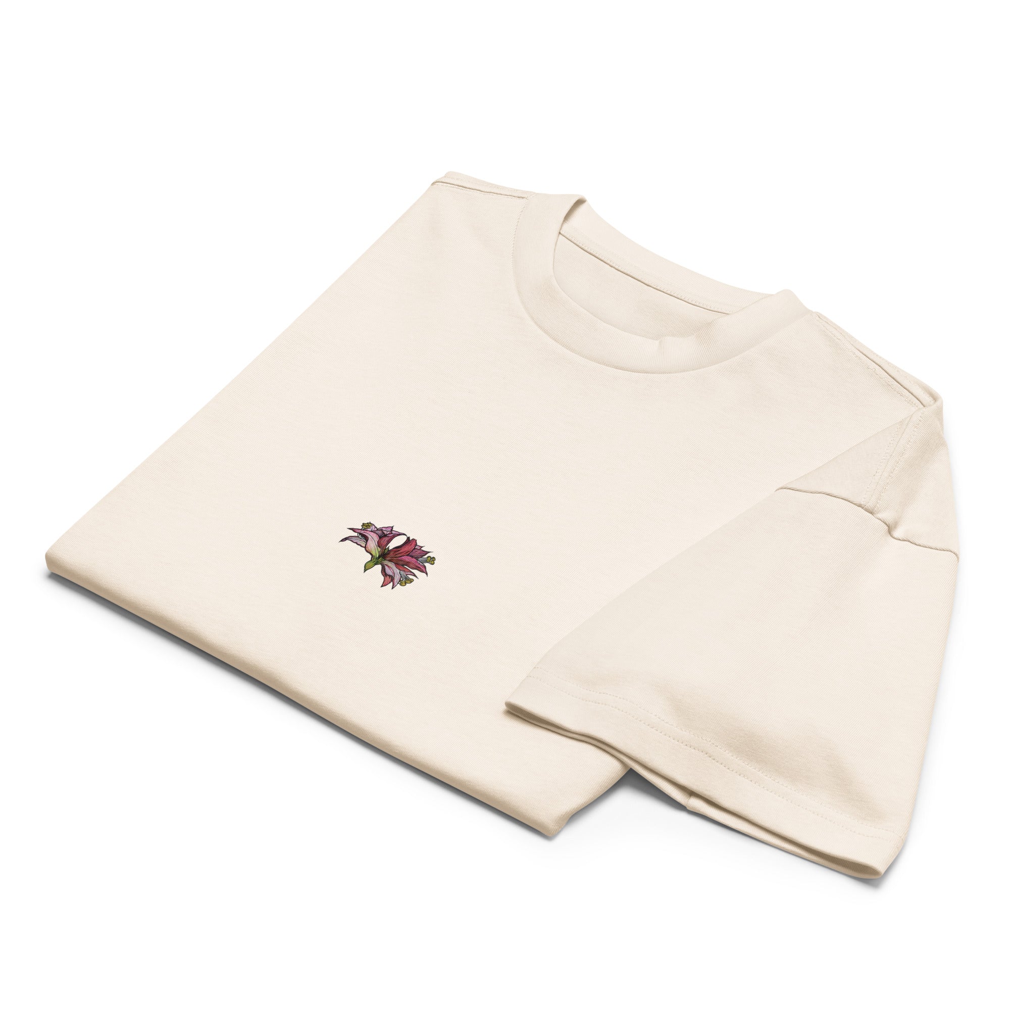 Amaryllis box tee — wearable art, stay a little wild, Wild Lines by Atme