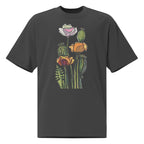 Wild Poppy oversized t-shirt side view — relaxed fit, Wild Lines by Atme