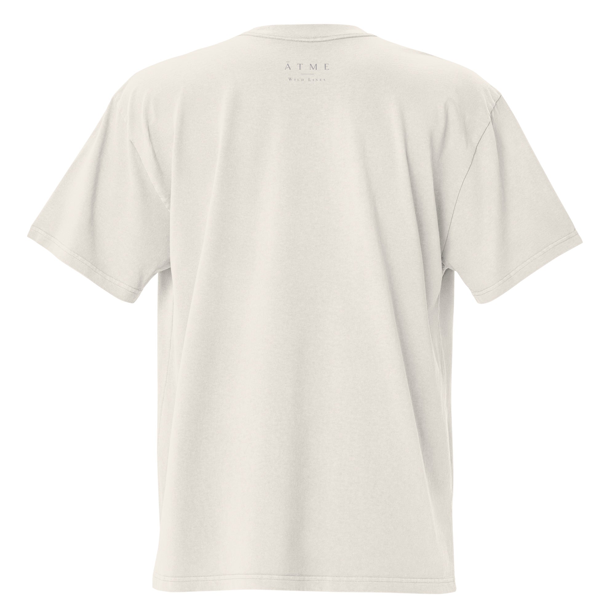 Hand-drawn Wild Poppy faded tee — original botanical design, Wild Lines by Atme