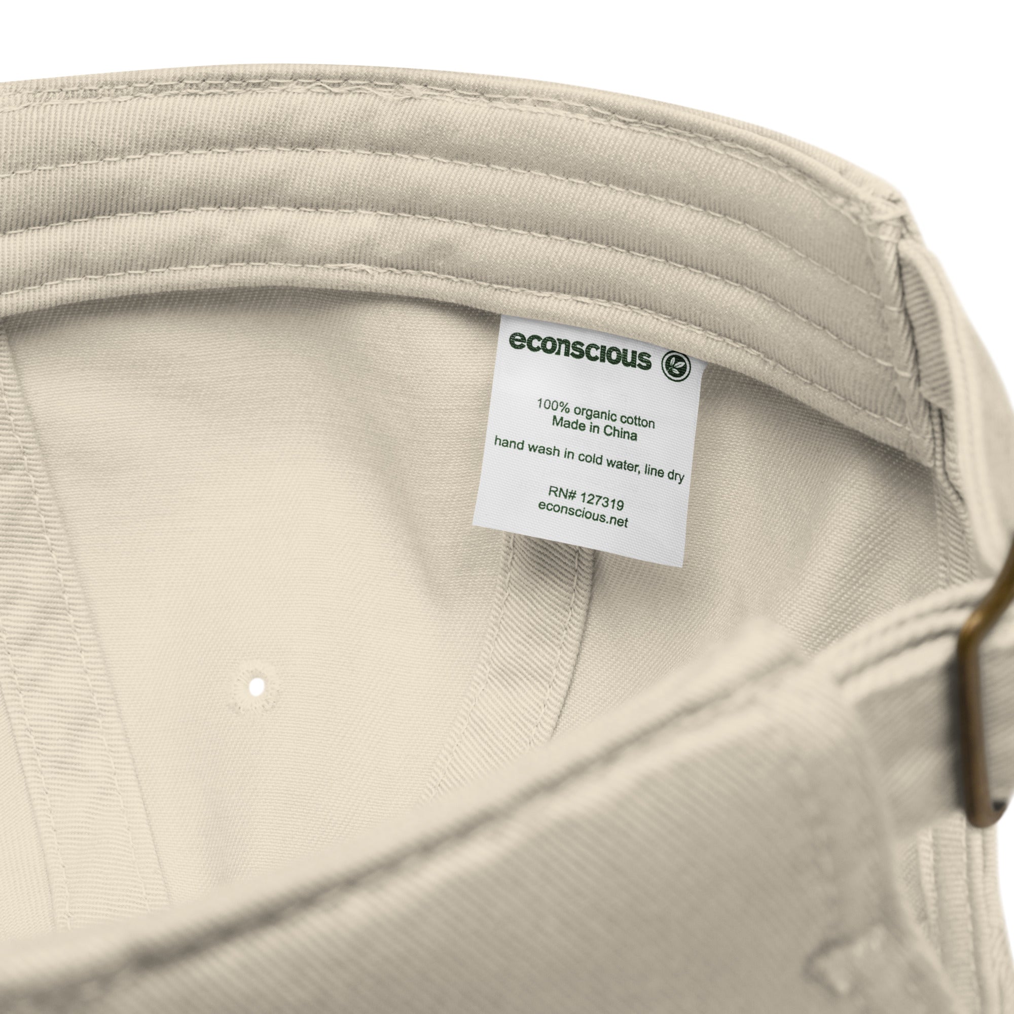 Unisex organic dad hat — curved brim, minimal design, ĀTME Original by Atme