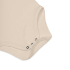 Bulb art baby bodysuit — hand-drawn botanical print on organic cotton, Atme