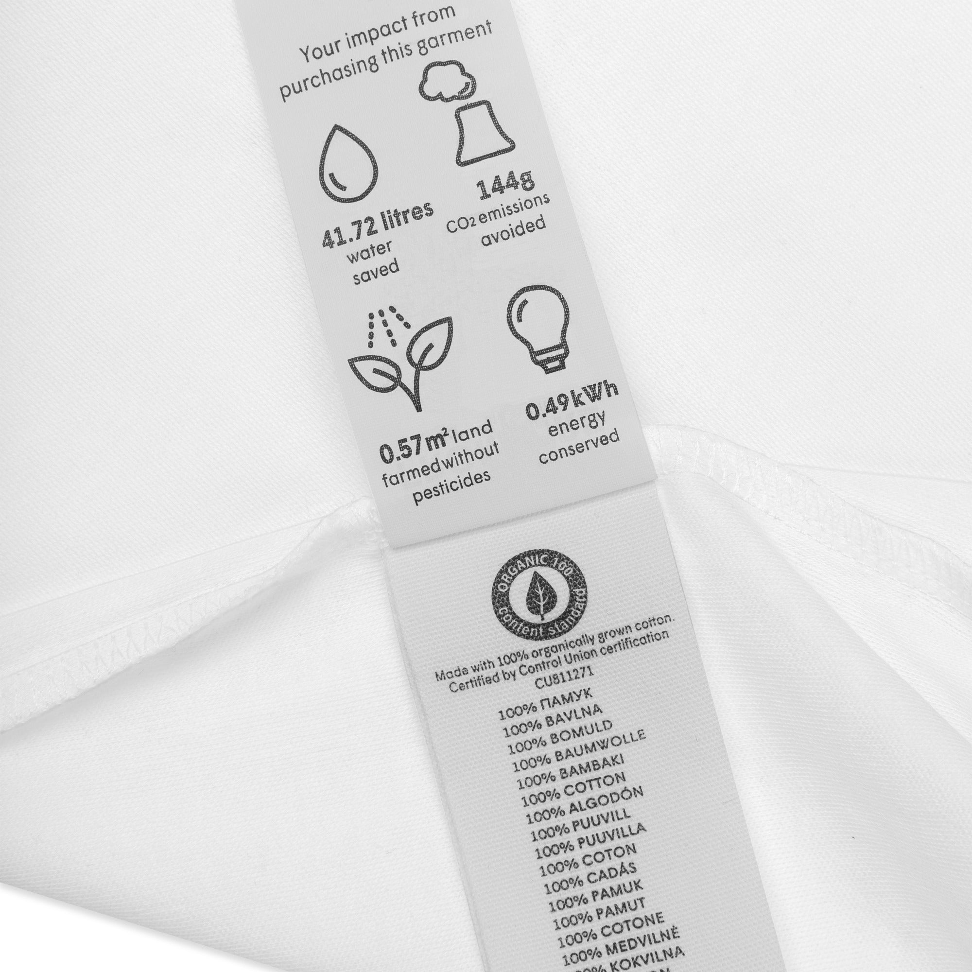 Illustrated botanical baby bodysuit — Bulb design growing strong, Wild Lines by Atme